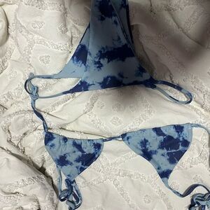 SHEIN Blue Tie-Dye Bikini